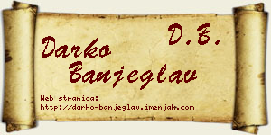 Darko Banjeglav vizit kartica